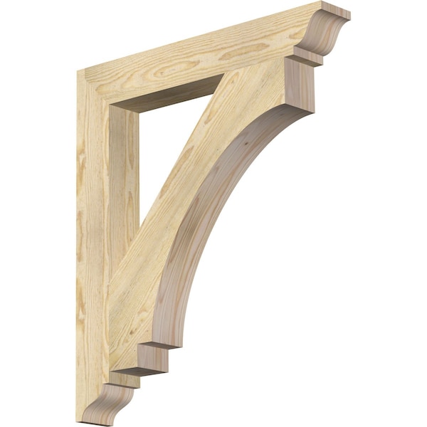 Ekena Millwork Imperial Traditional Rough Sawn Bracket, Douglas Fir, 4"W x 28"D x 32"H BKT04X28X32IMP01RDF - main